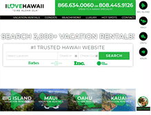 Tablet Screenshot of ilovehawaii.com